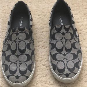 Coach slip on tennis shoe